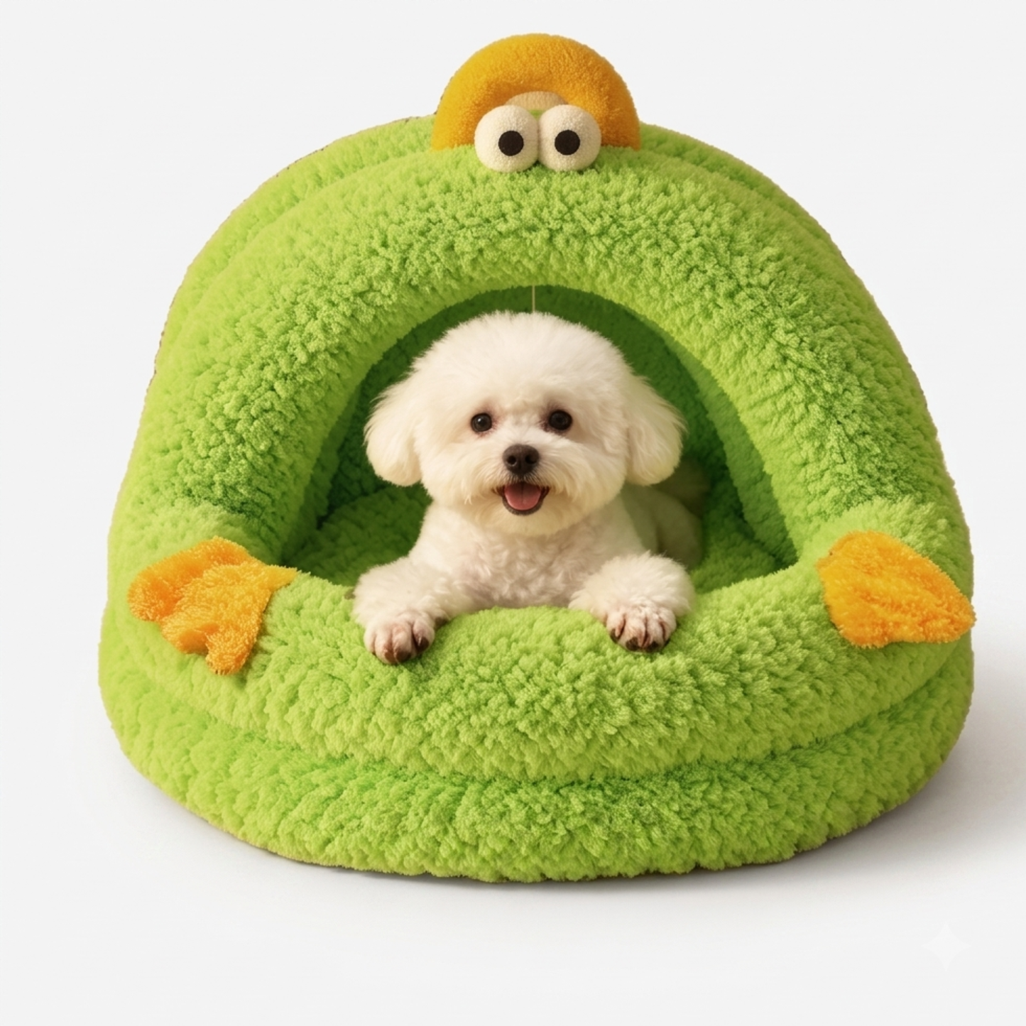 Four Seasons Universal Plush Warm Cat & Dog Cave Bed | Thickened Cozy Winter House for Cats, Puppies & Small Dogs