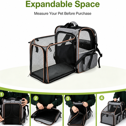 Expandable Cat Carrier Backpack