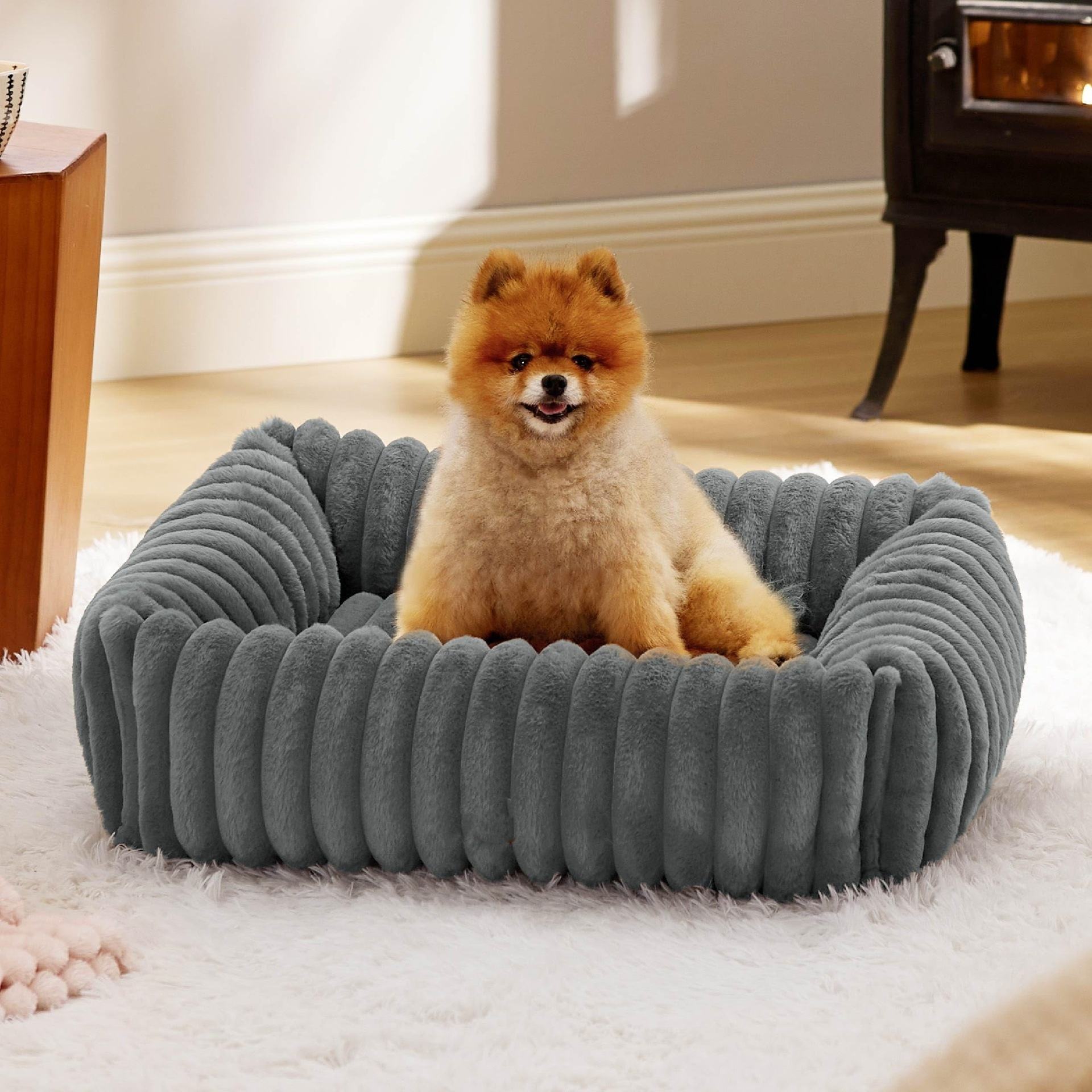Rectangular Plush Pet Bed – Soft & Supportive Comfort Bed
