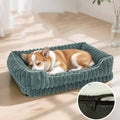 Rectangular Pet Bed with Cut Entry – Soft Plush Comfort Bed with Anti-Skid Base
