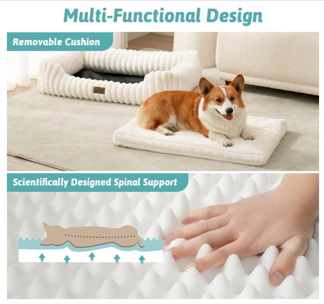 Rectangular Bed With Cuts (S)