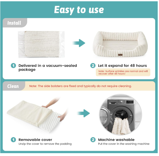 Rectangular Bed With Cuts (S)