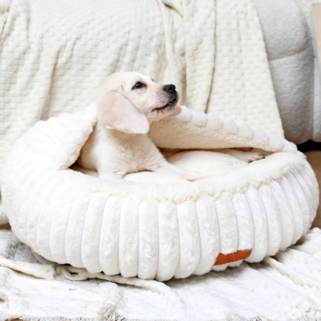Premium Hoodie Pet Bed – Ultra Soft Calming Cave Bed